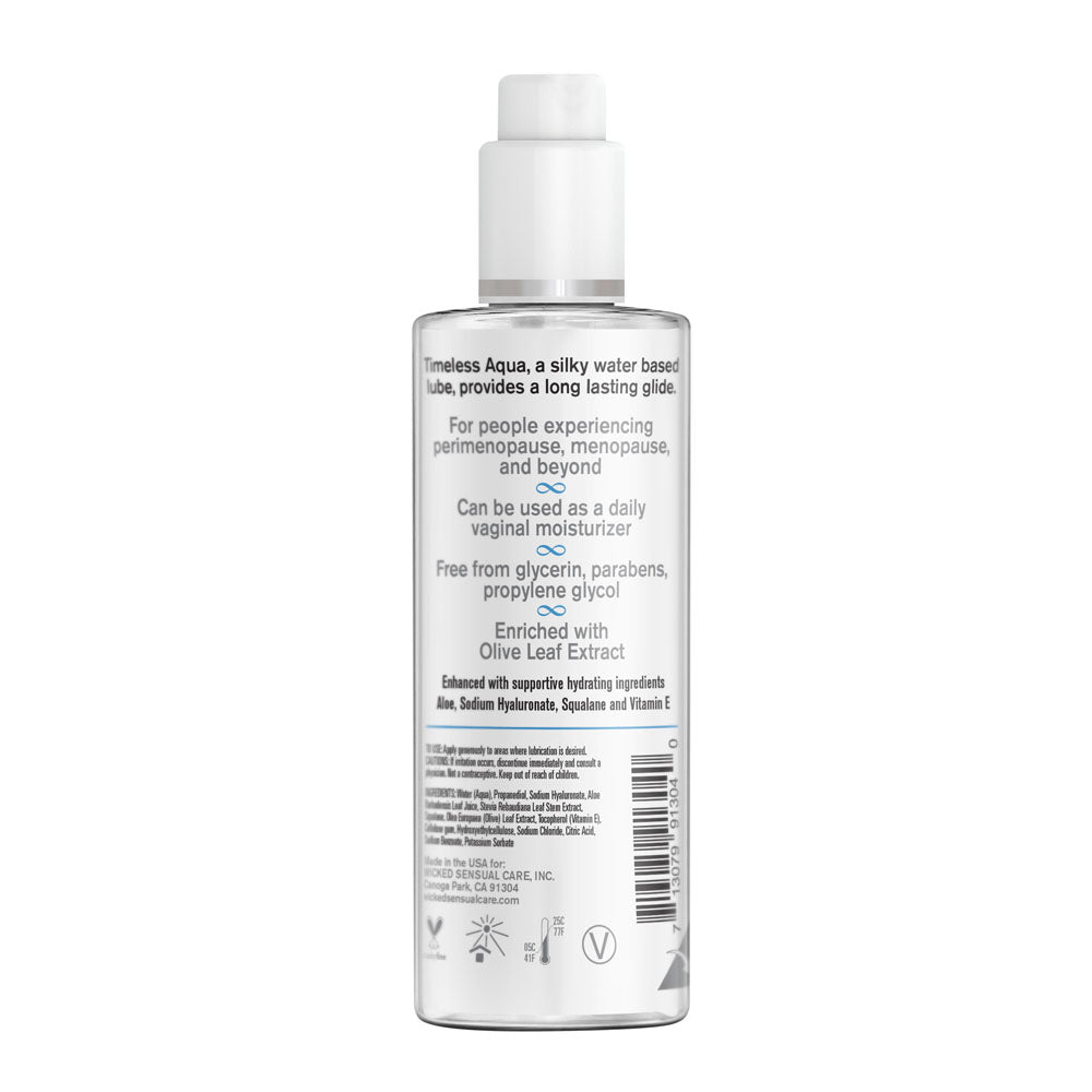 Wicked Simply Timeless Aqua Water Based Lubricant - 120 ml (4 oz) Bottle